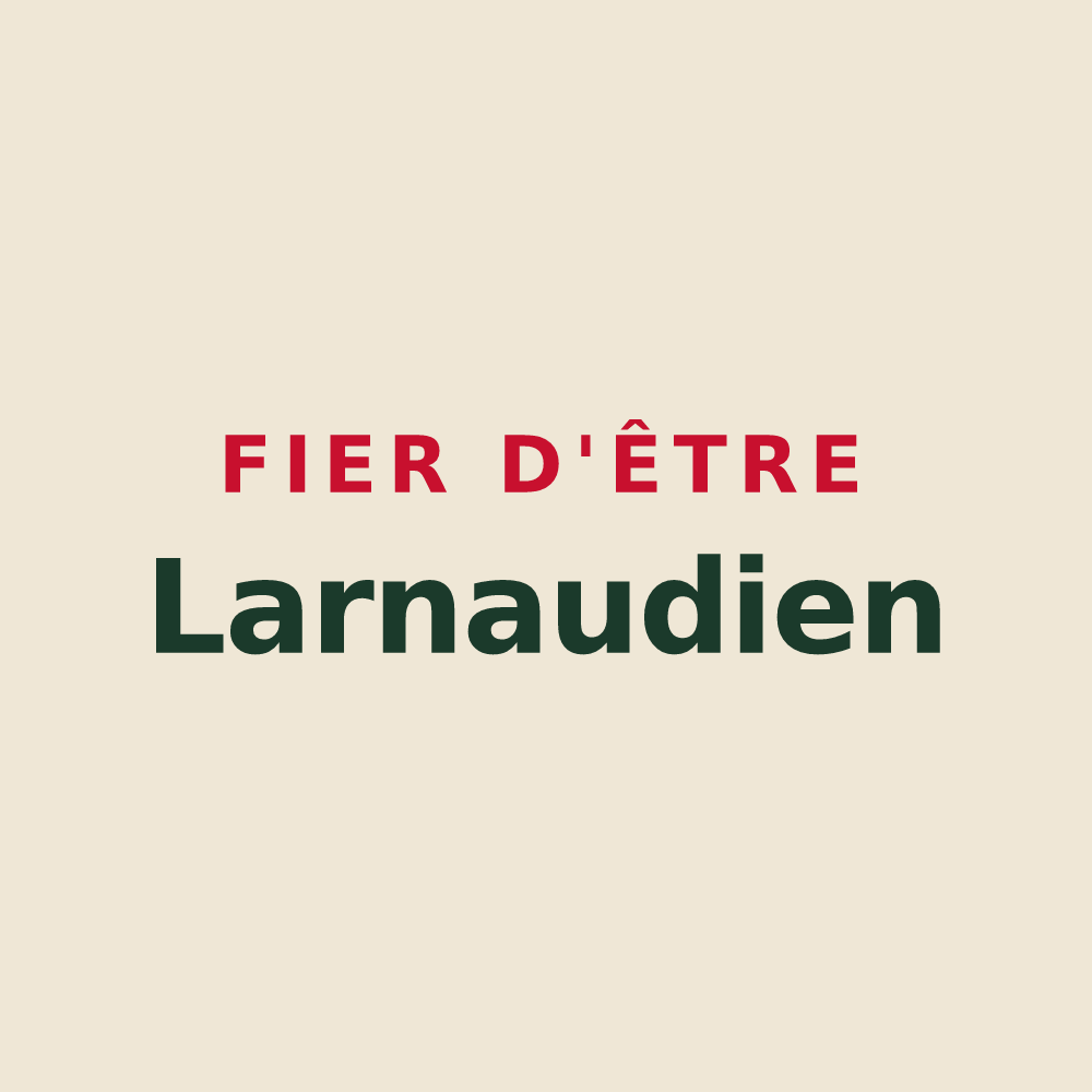 Tote bag « Fier d'être Larnaudien » — design pour Larnaud
