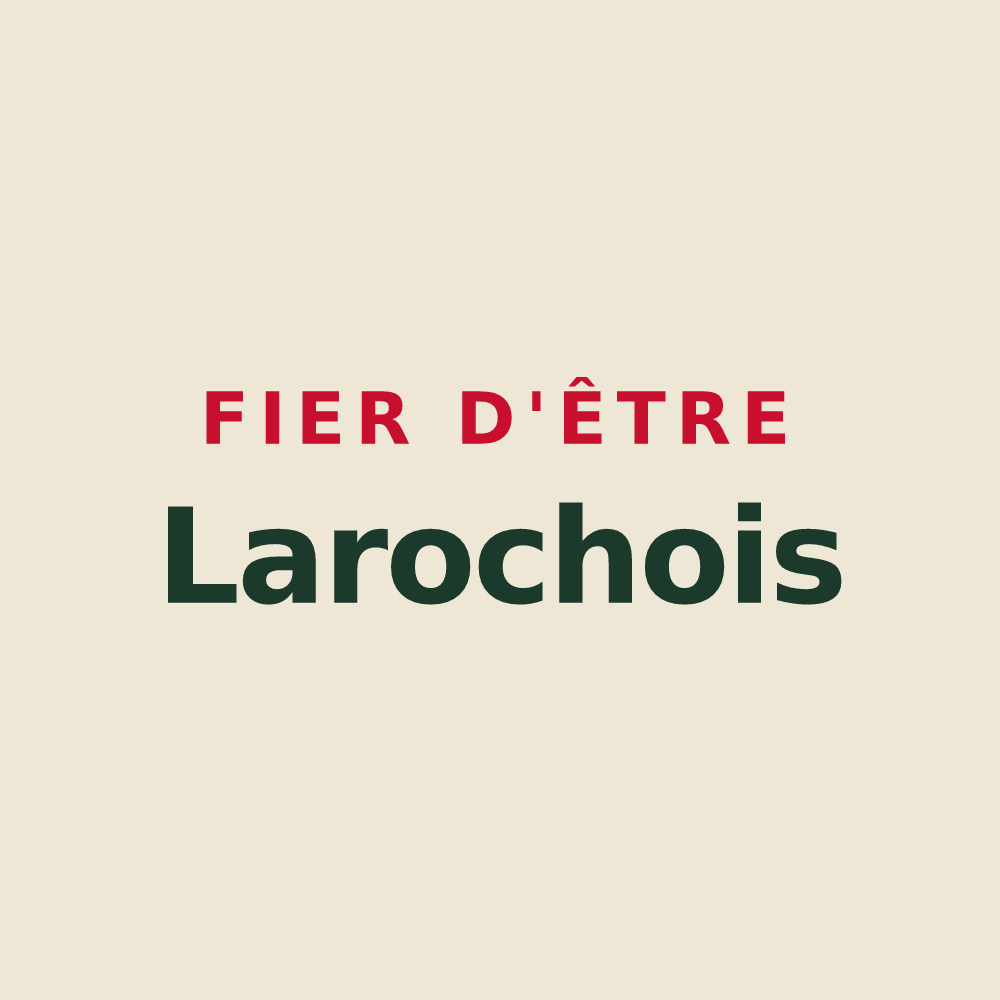Tote bag « Fier d'être Larochois » — design pour Laroche-Saint-Cydroine