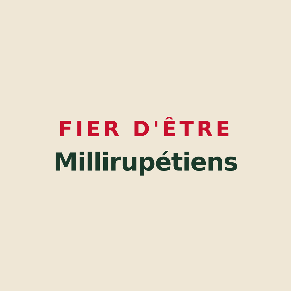 Tote bag « Fier d'être Millirupétiens » — design pour Larochemillay