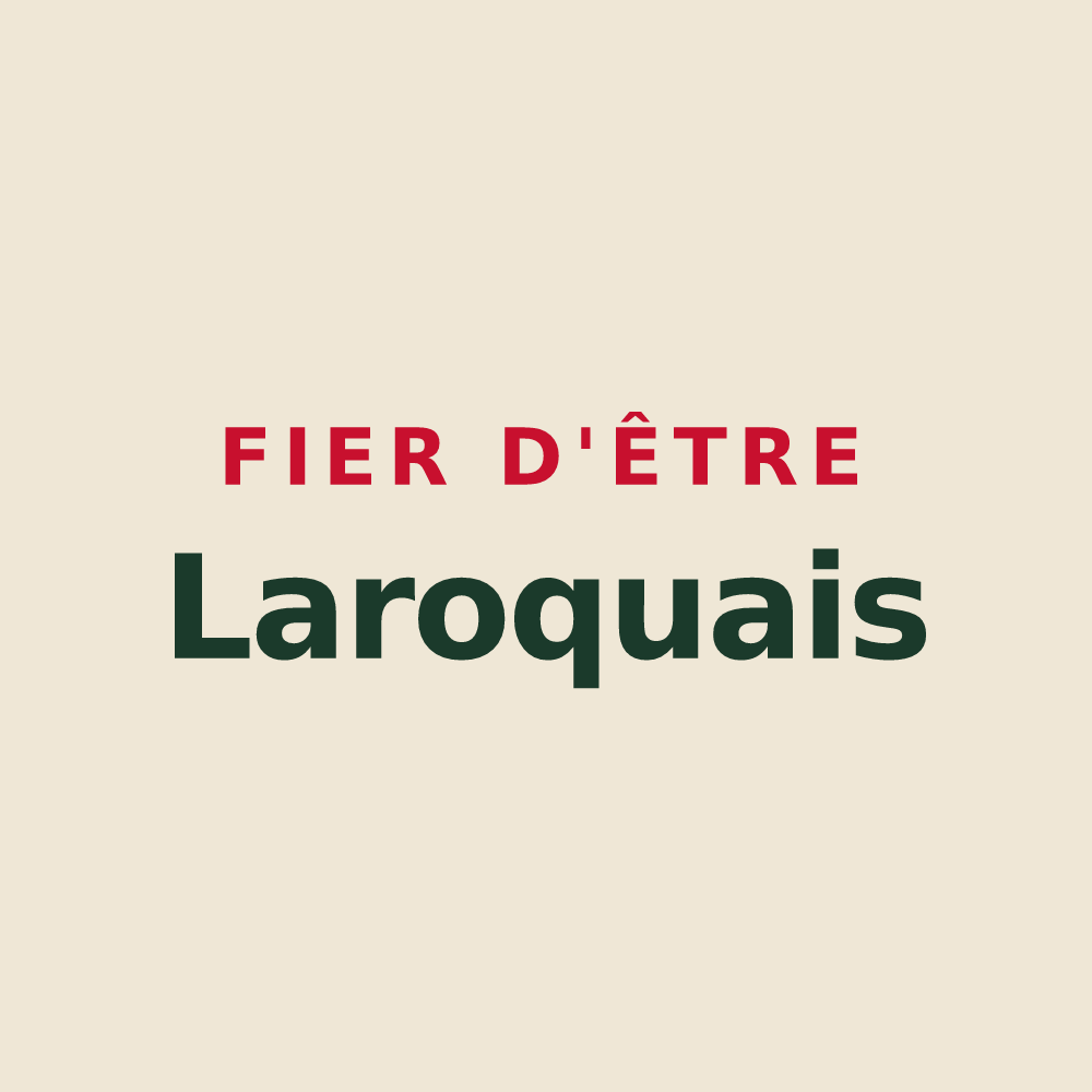 Tote bag « Fier d'être Laroquais » — design pour Laroque