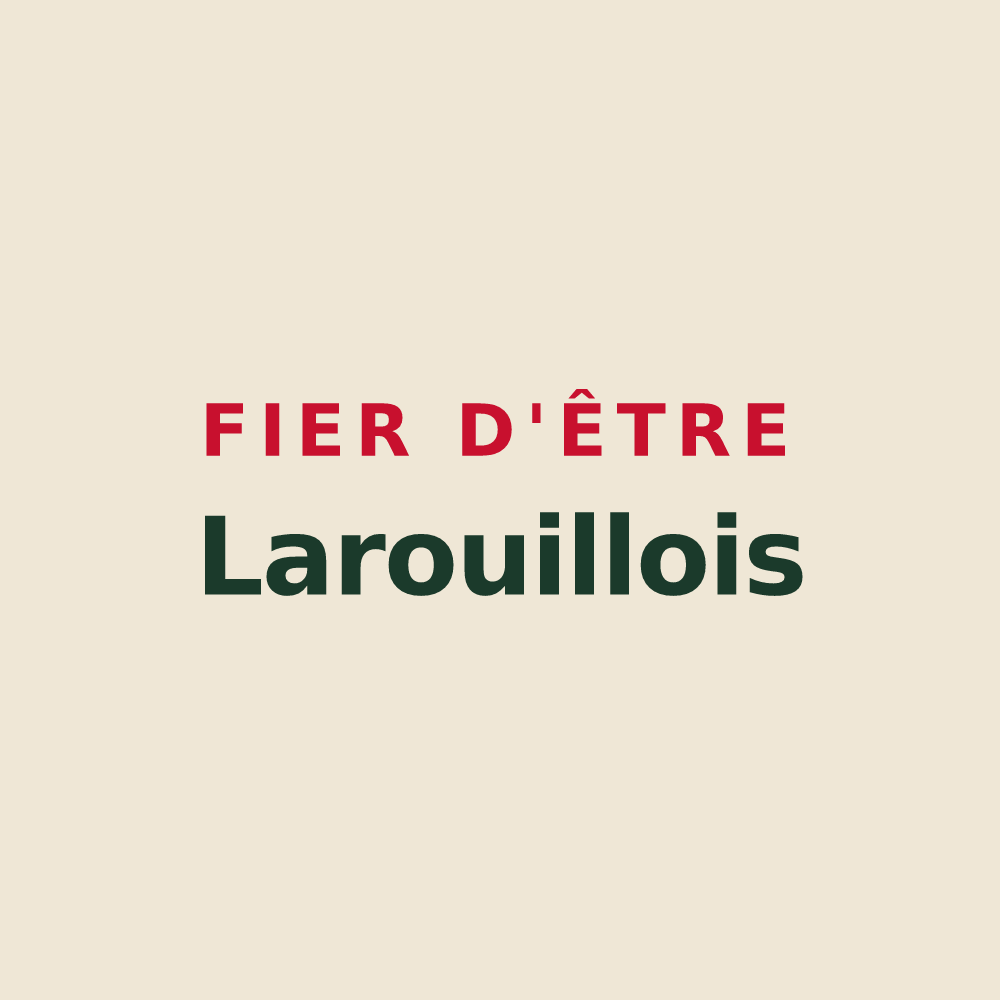 Tote bag « Fier d'être Larouillois » — design pour Larouillies