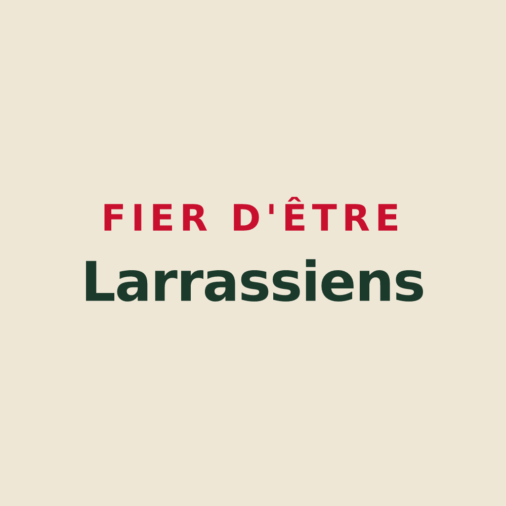 Tote bag « Fier d'être Larrassiens » — design pour Larra