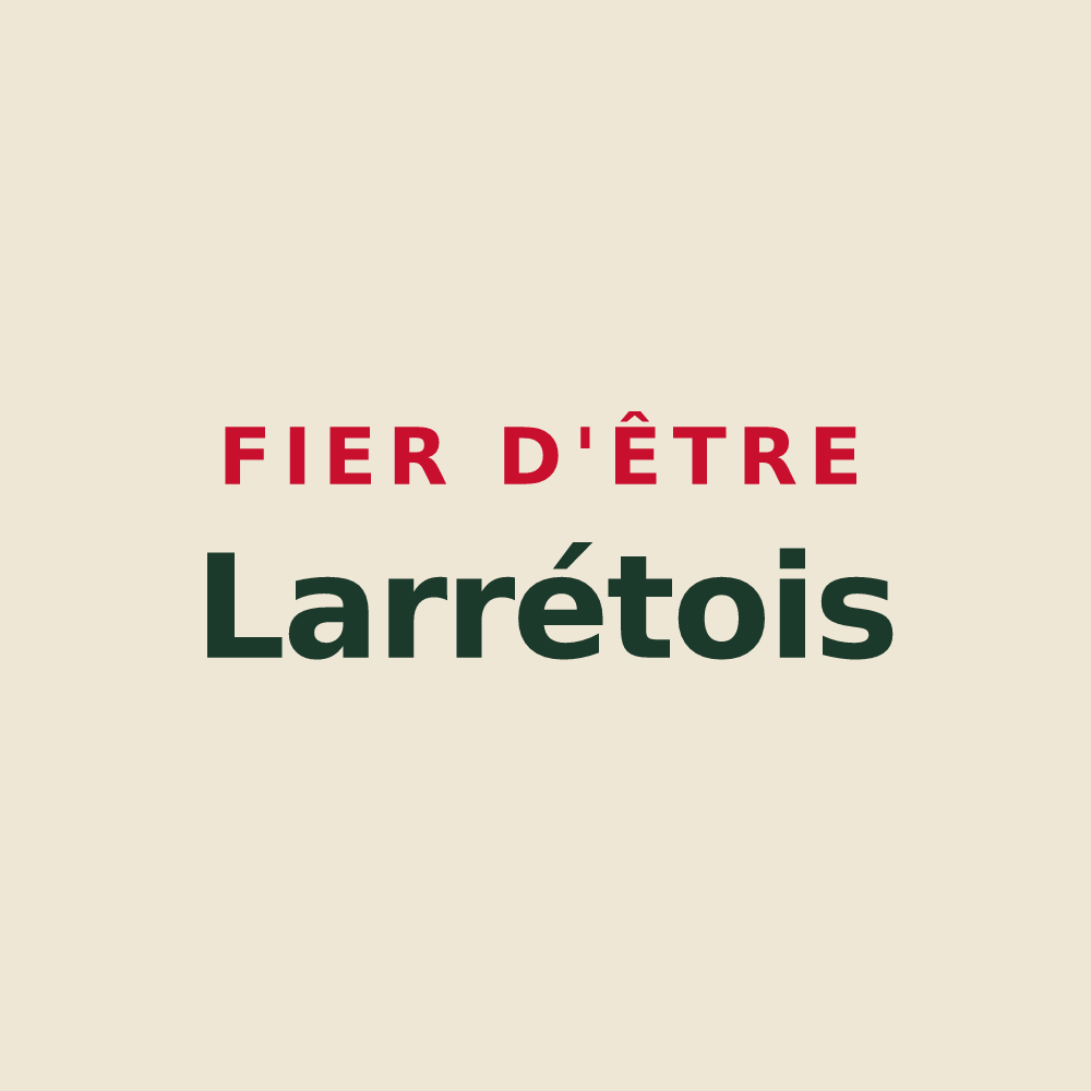 Tote bag « Fier d'être Larrétois » — design pour Larré