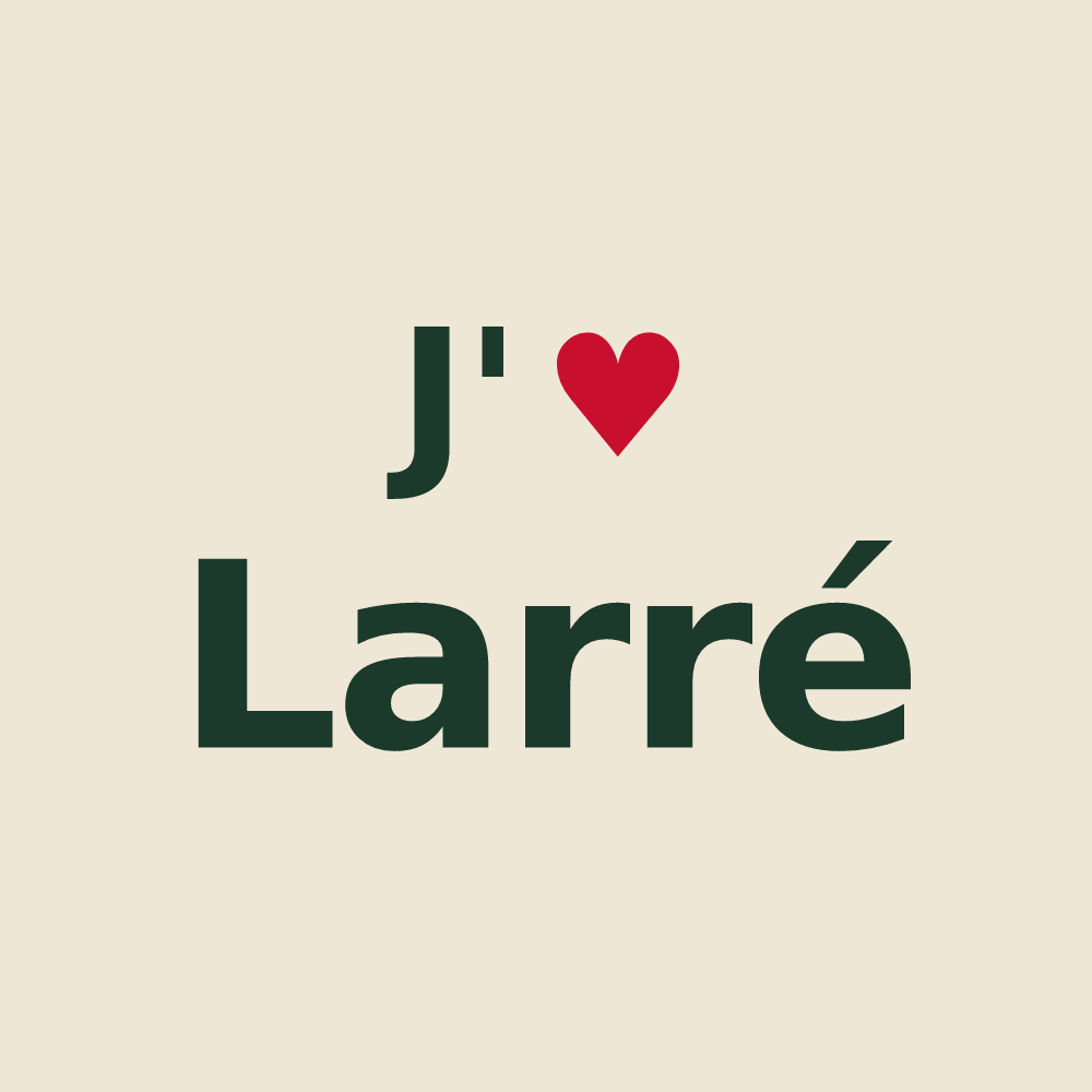 Tote bag personnalisé Larré — design J'aime Larré