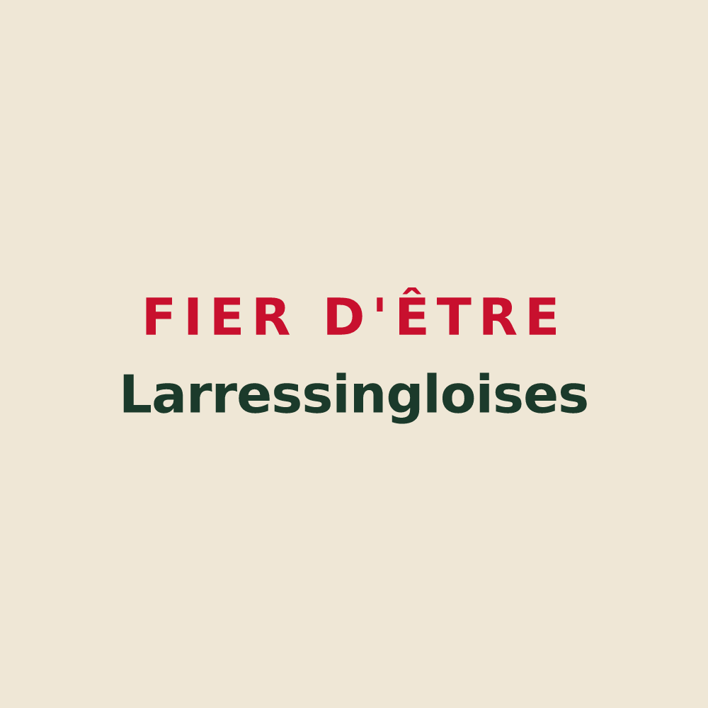 Tote bag « Fier d'être Larressingloises » — design pour Larressingle