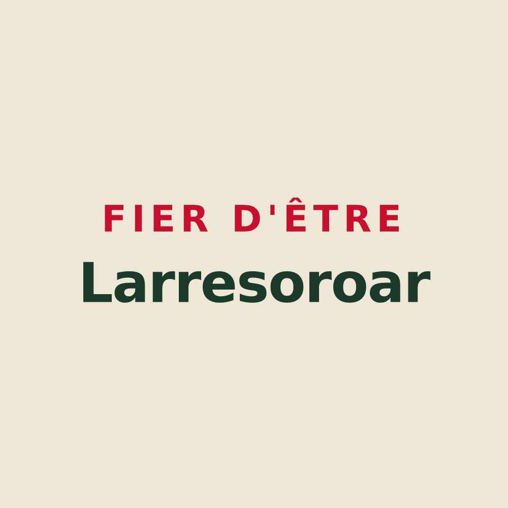 Tote bag « Fier d'être Larresoroar » — design pour Larressore