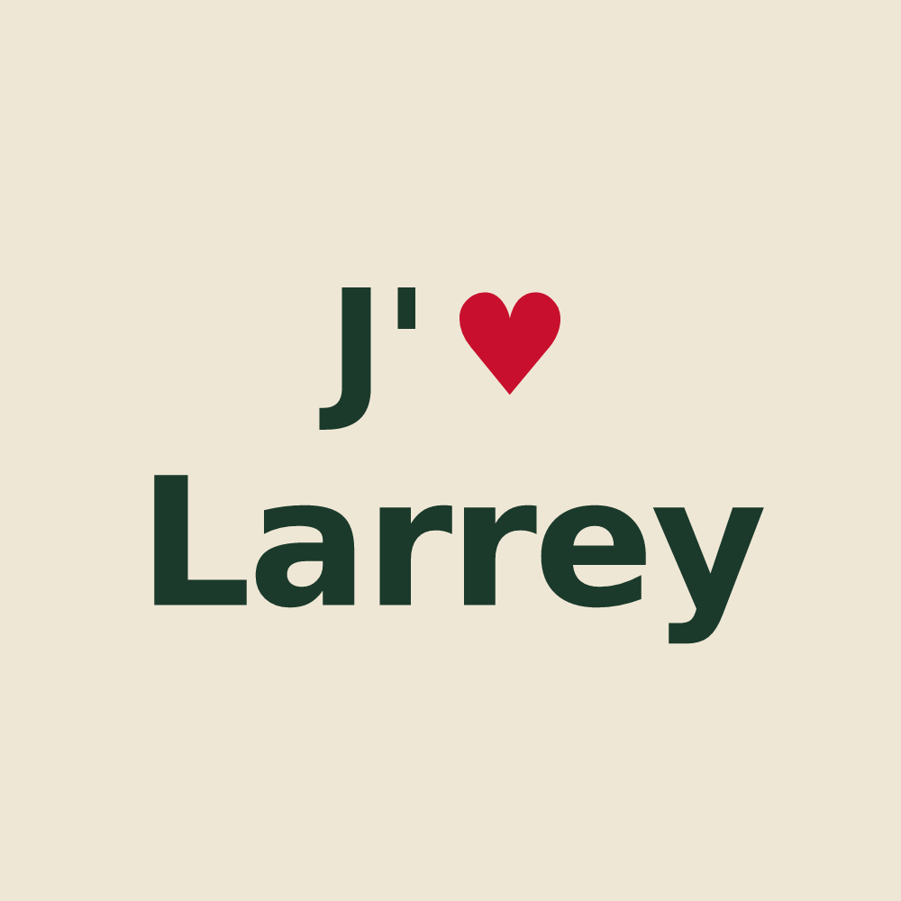Tote bag personnalisé Larrey — design J'aime Larrey