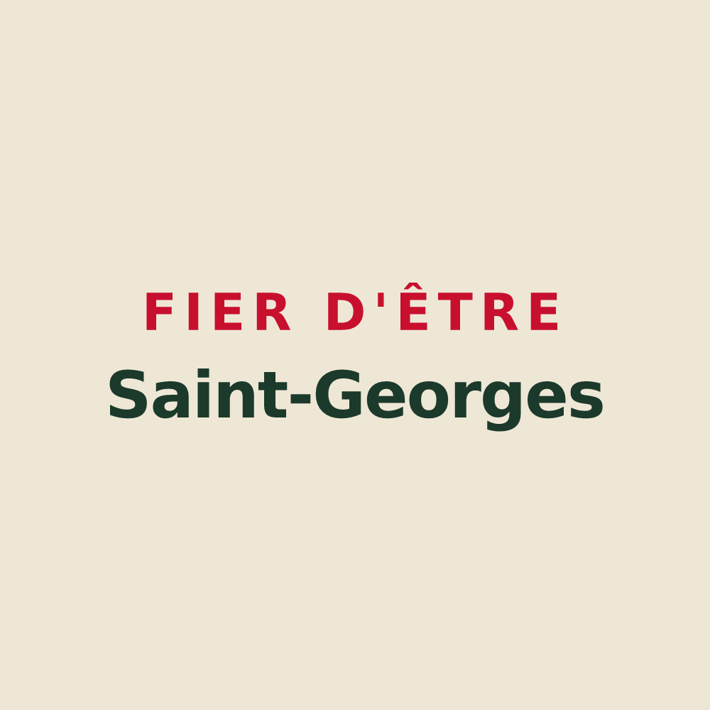Tote bag « Fier d'être Saint-Georges » — design pour Larrivoire