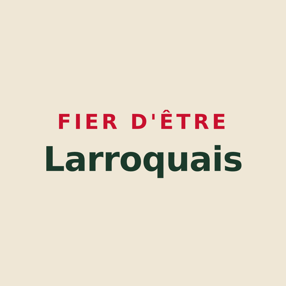 Tote bag « Fier d'être Larroquais » — design pour Larroque