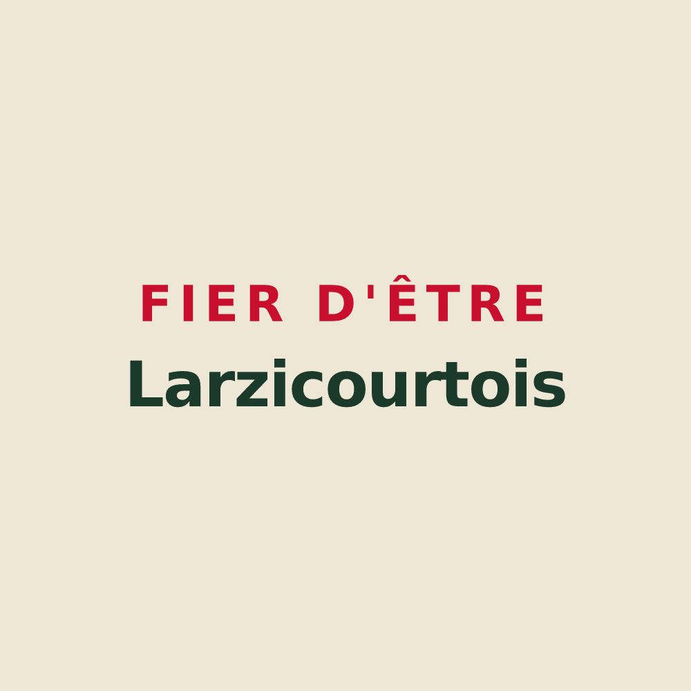 Tote bag « Fier d'être Larzicourtois » — design pour Larzicourt