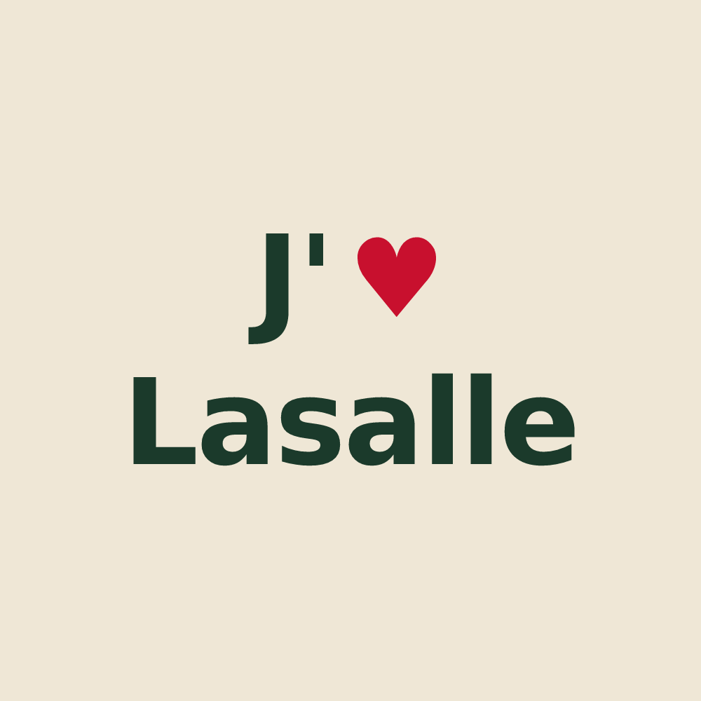 Tote bag personnalisé Lasalle — design J'aime Lasalle