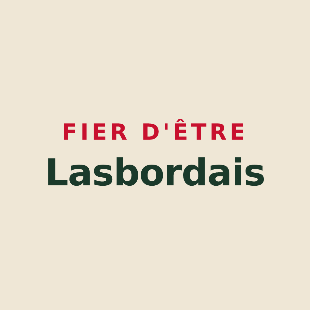 Tote bag « Fier d'être Lasbordais » — design pour Lasbordes