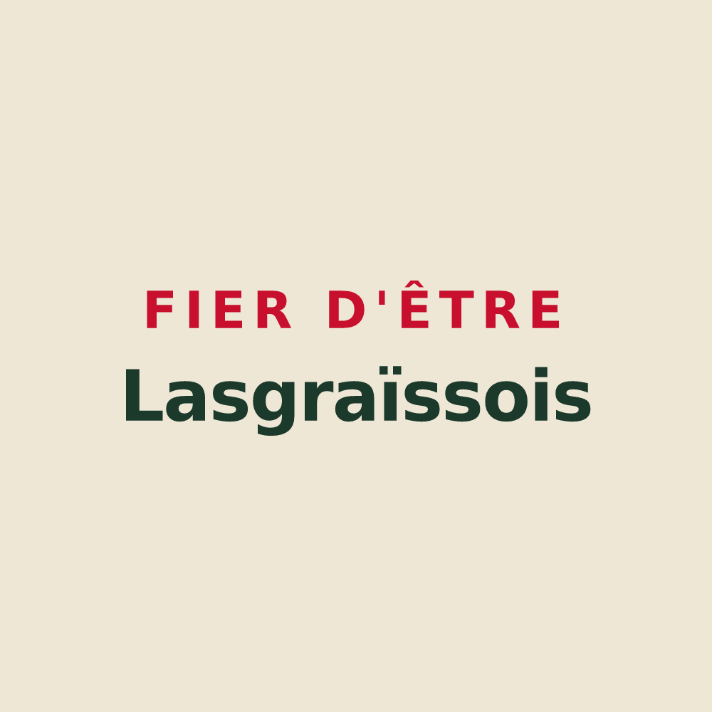 Tote bag « Fier d'être Lasgraïssois » — design pour Lasgraisses