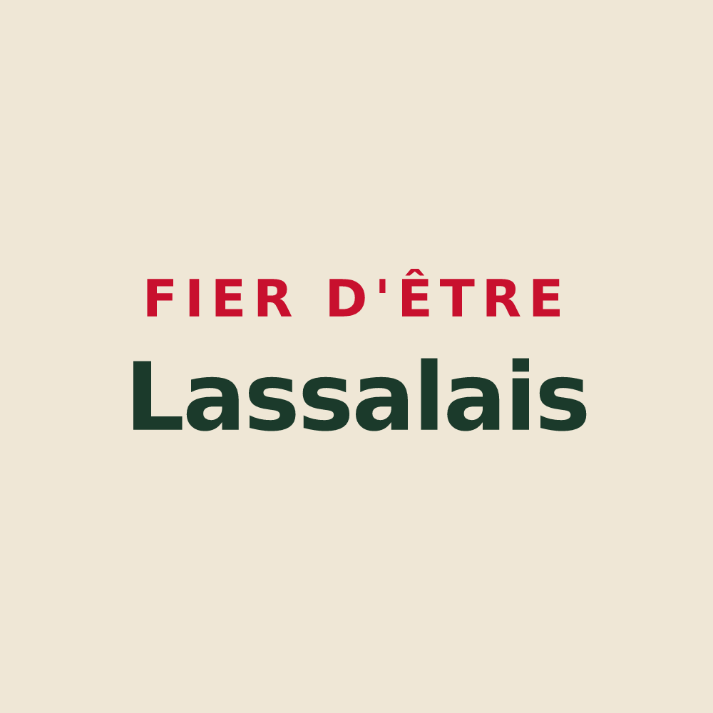 Tote bag « Fier d'être Lassalais » — design pour Lassales