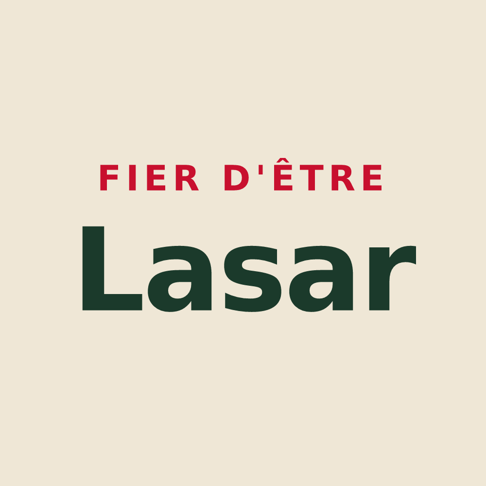 Tote bag « Fier d'être Lasar » — design pour Lasse