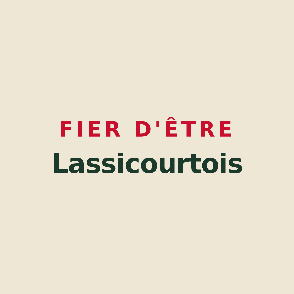 Tote bag « Fier d'être Lassicourtois » — design pour Lassicourt