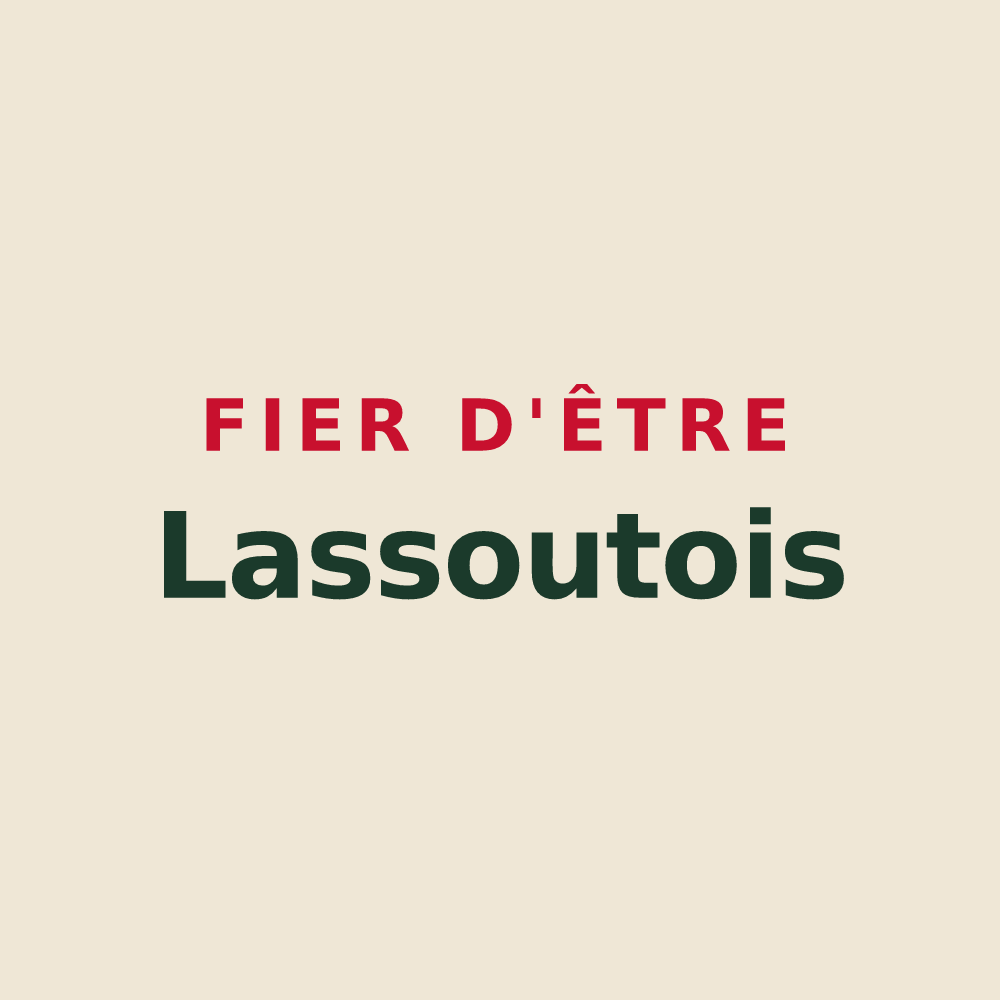 Tote bag « Fier d'être Lassoutois » — design pour Lassouts