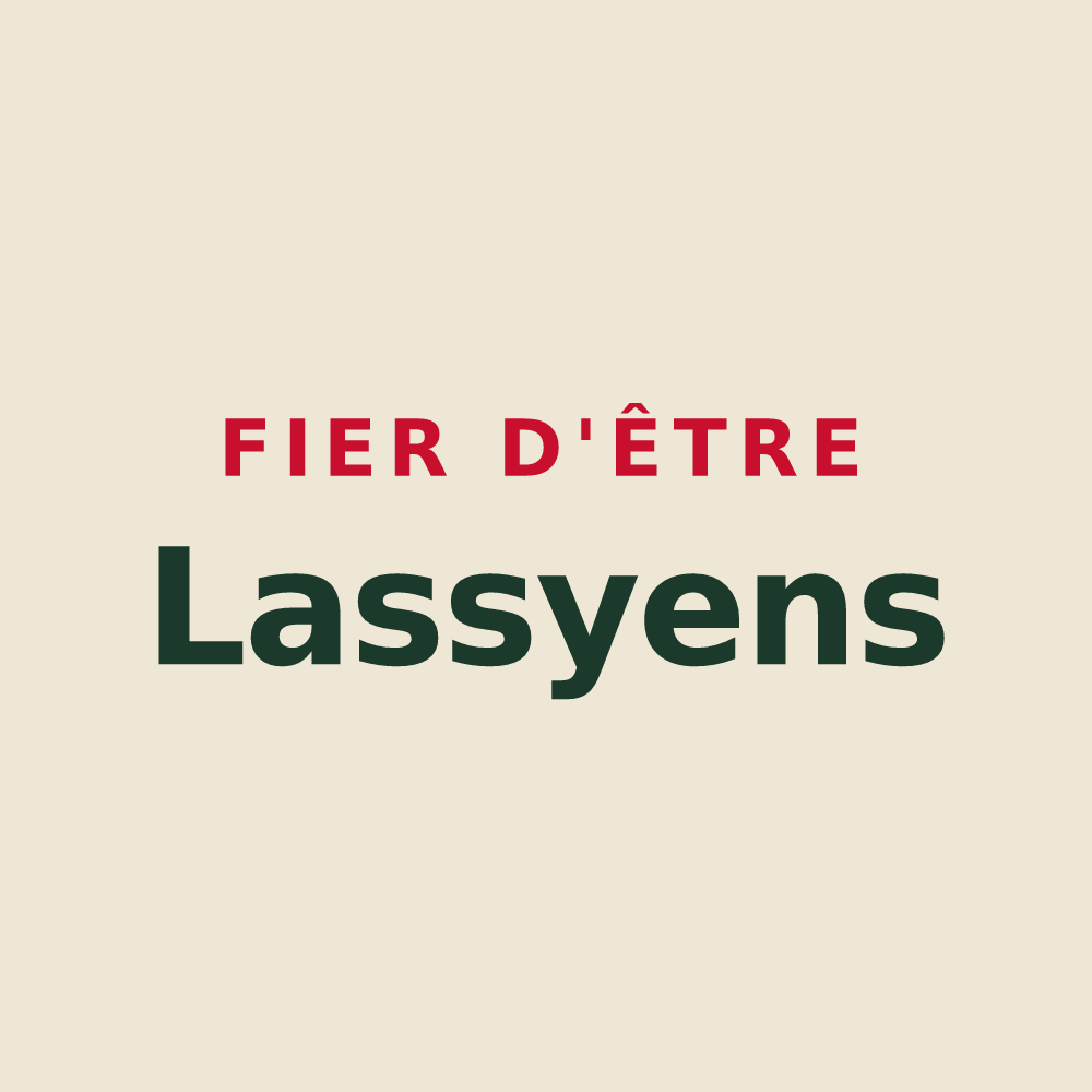 Tote bag « Fier d'être Lassyens » — design pour Lassy