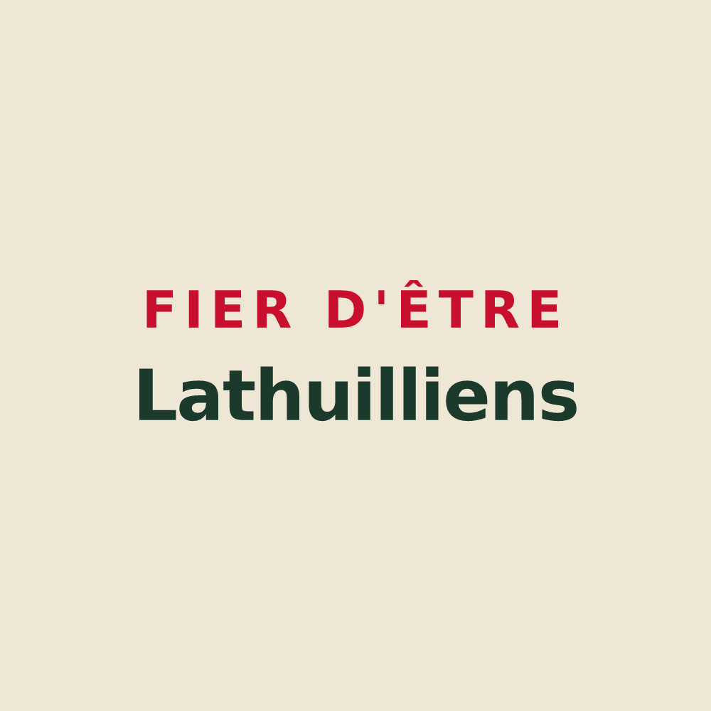 Tote bag « Fier d'être Lathuilliens » — design pour Lathuile