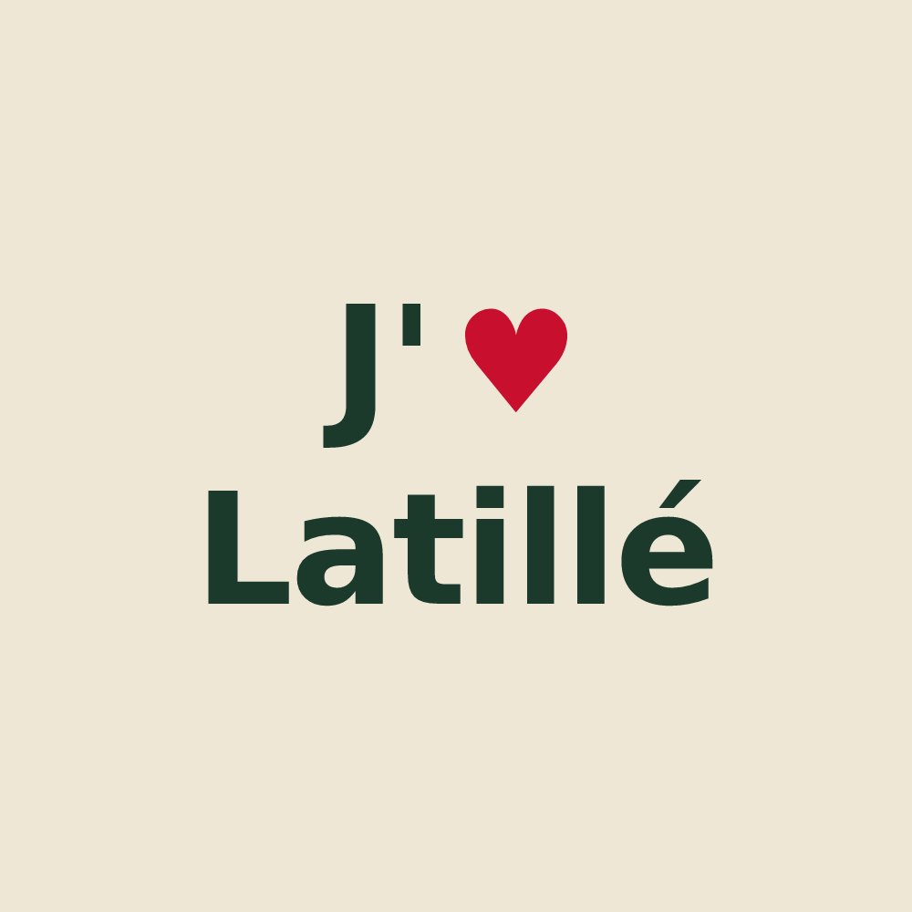 Tote bag personnalisé Latillé — design J'aime Latillé