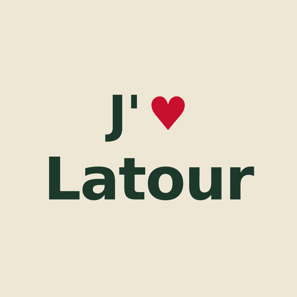 Tote bag personnalisé Latour — design J'aime Latour