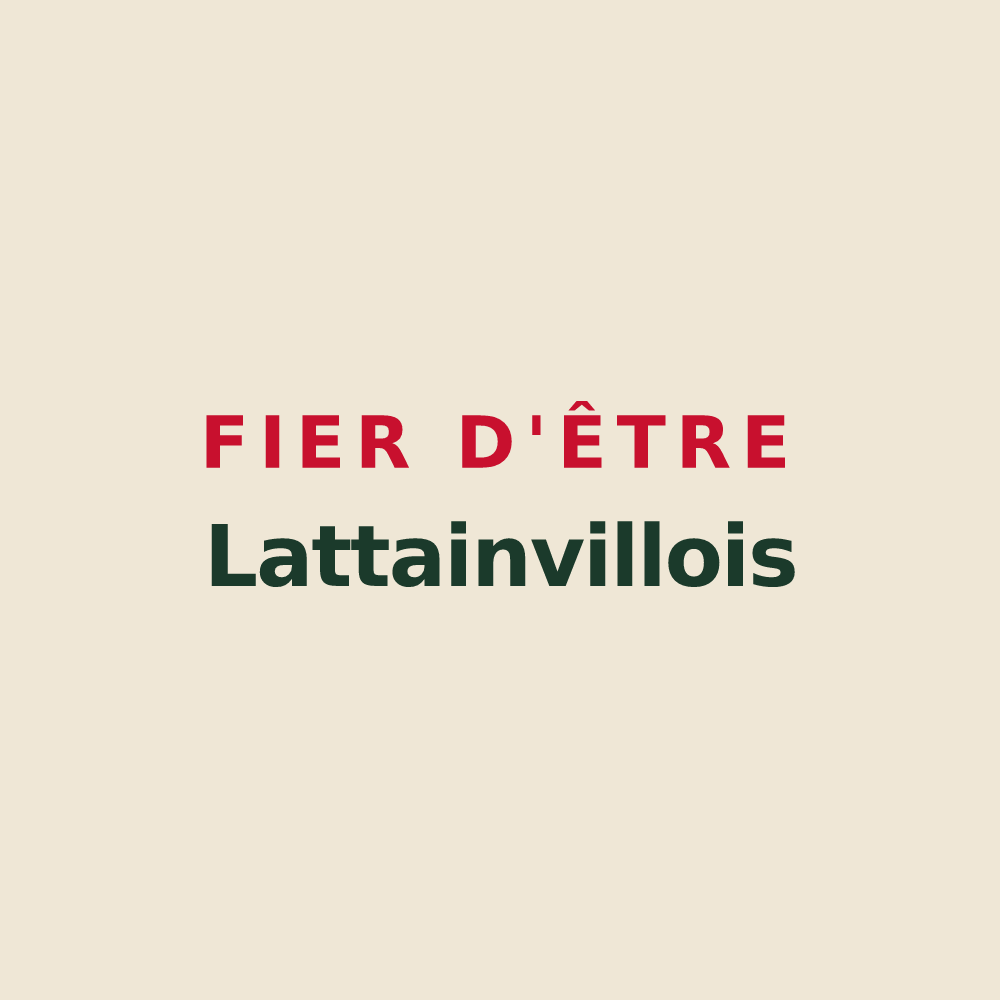 Tote bag « Fier d'être Lattainvillois » — design pour Lattainville