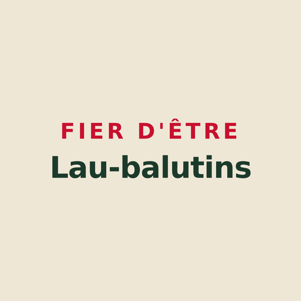 Tote bag « Fier d'être Lau-balutins » — design pour Lau-Balagnas