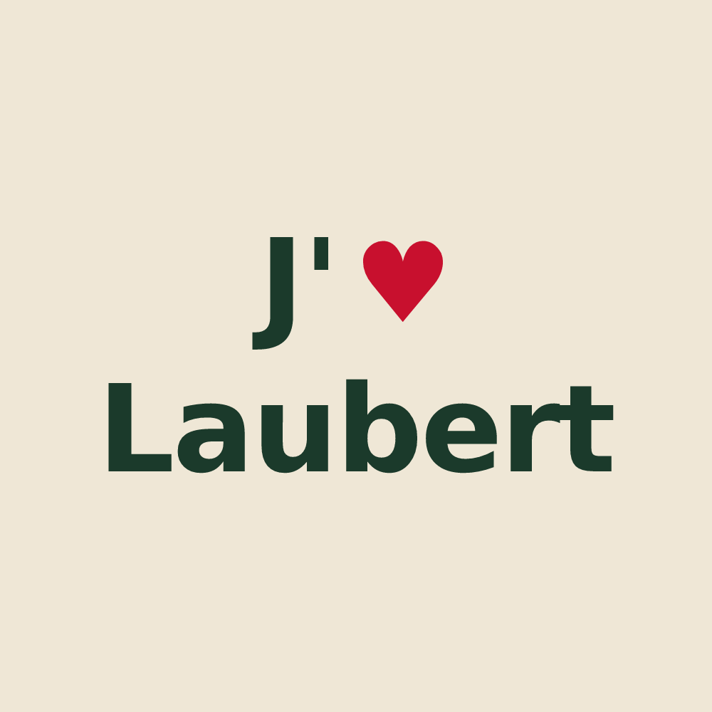 Tote bag personnalisé Laubert — design J'aime Laubert