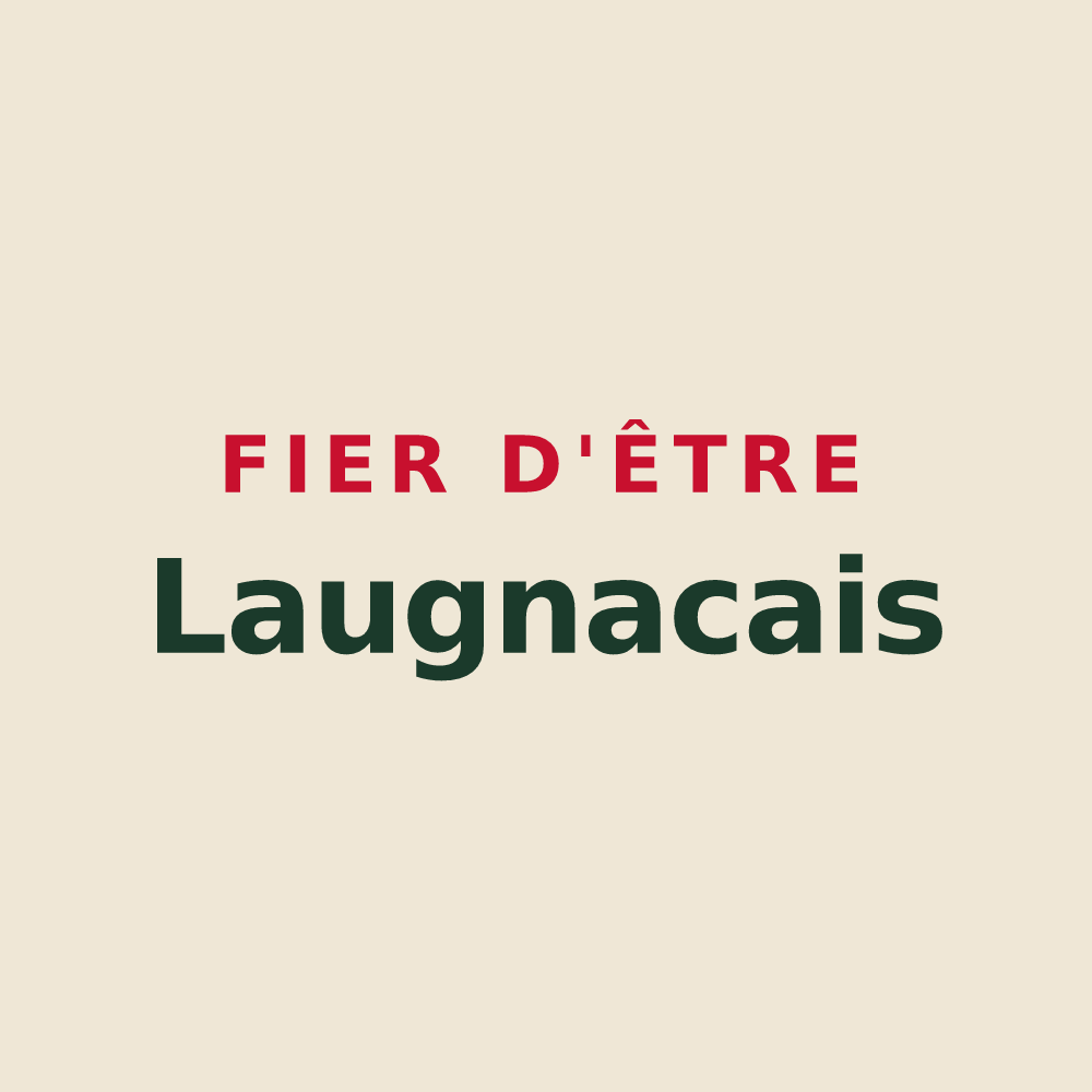 Tote bag « Fier d'être Laugnacais » — design pour Laugnac