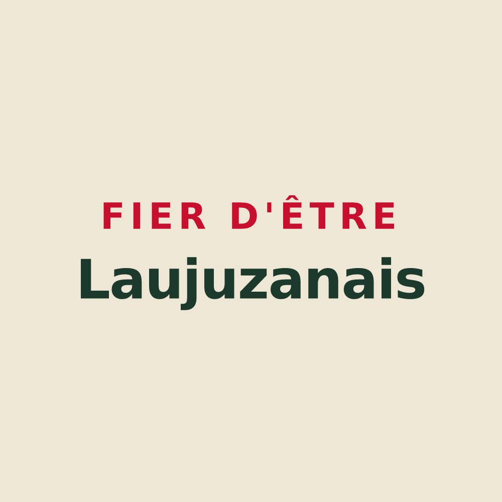 Tote bag « Fier d'être Laujuzanais » — design pour Laujuzan