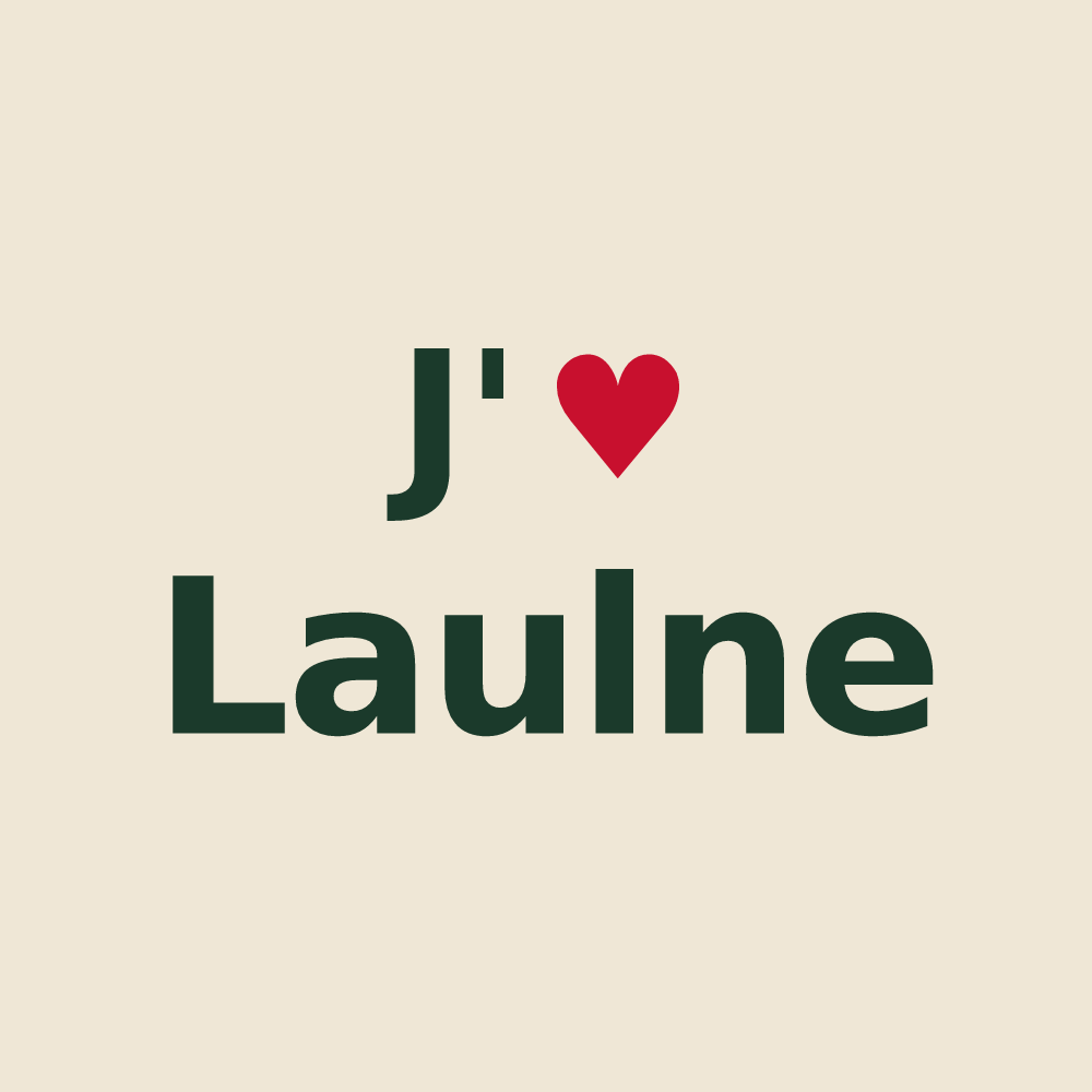 Tote bag personnalisé Laulne — design J'aime Laulne