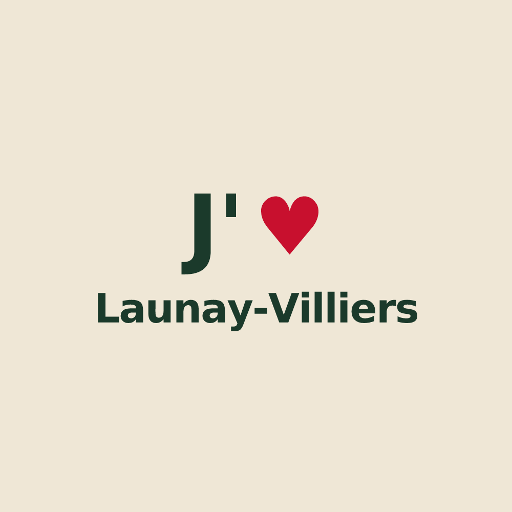 Tote bag personnalisé Launay-Villiers — design J'aime Launay-Villiers