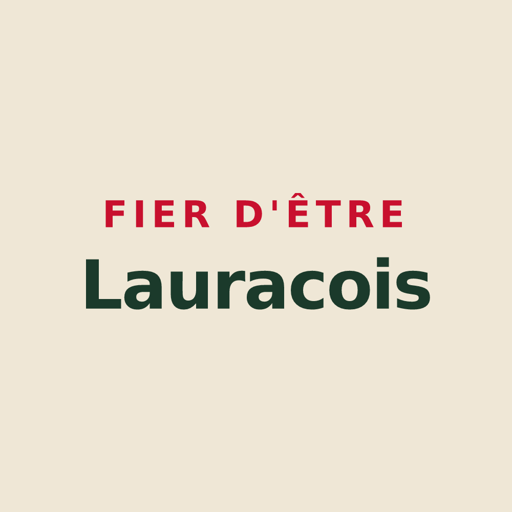 Tote bag « Fier d'être Lauracois » — design pour Laurac-en-Vivarais