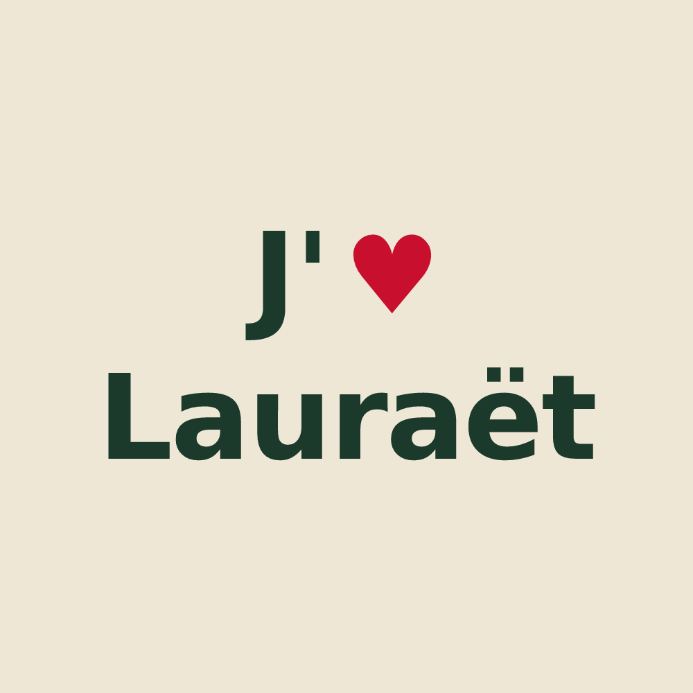 Tote bag personnalisé Lauraët — design J'aime Lauraët