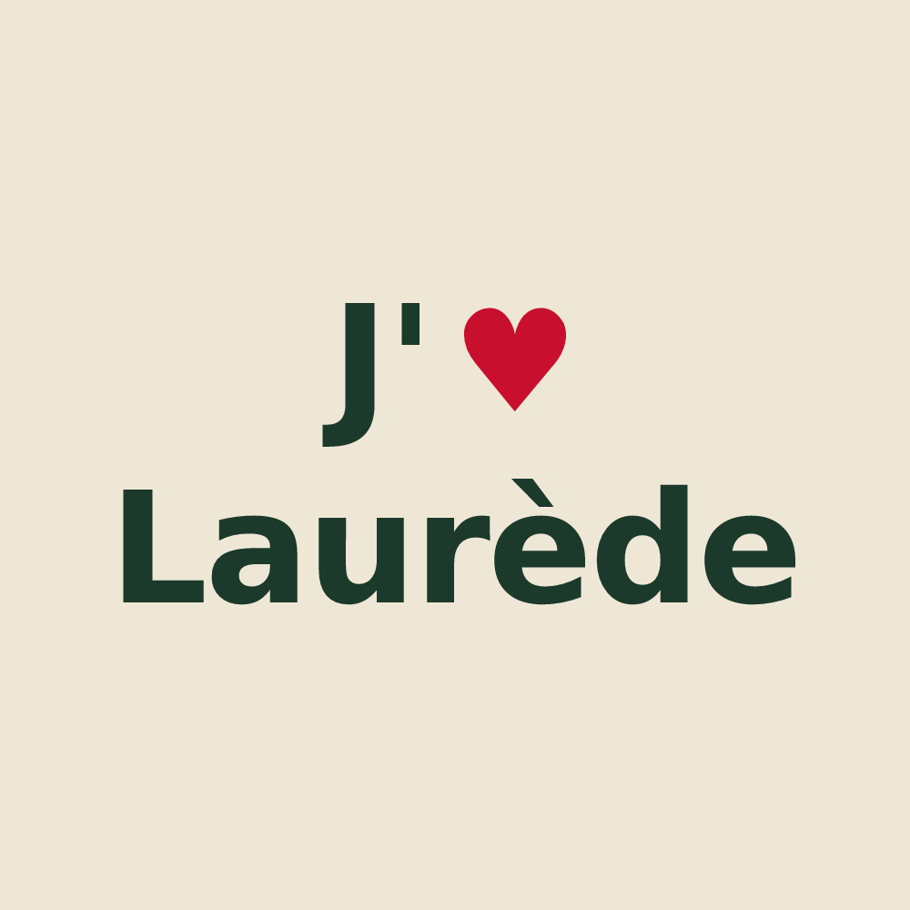 Tote bag personnalisé Laurède — design J'aime Laurède