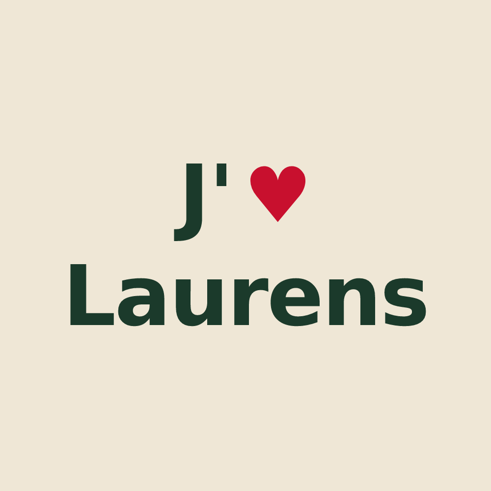 Tote bag personnalisé Laurens — design J'aime Laurens