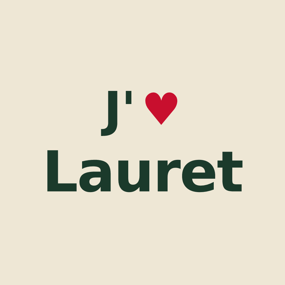 Tote bag personnalisé Lauret — design J'aime Lauret