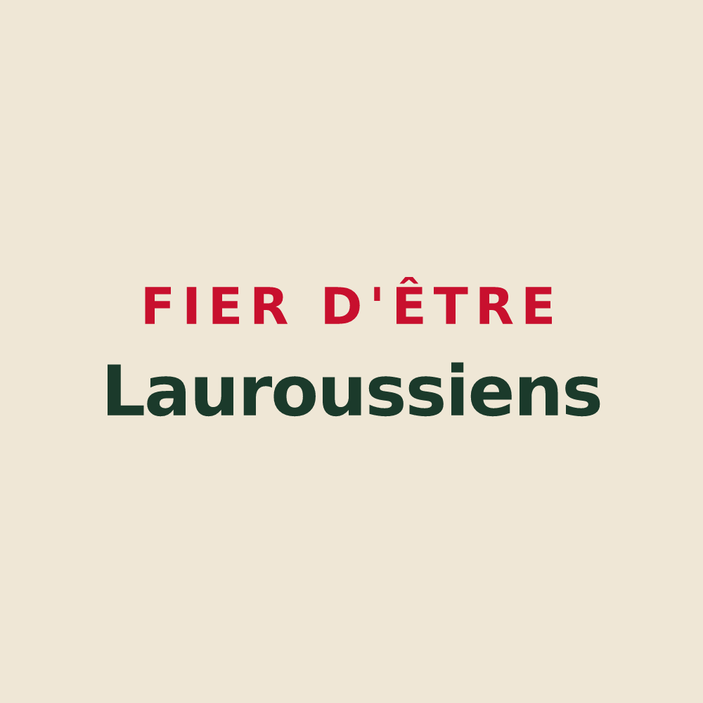 Tote bag « Fier d'être Lauroussiens » — design pour Lauroux