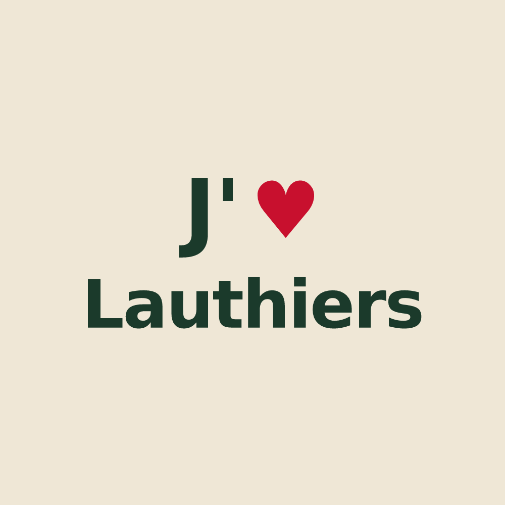 Tote bag personnalisé Lauthiers — design J'aime Lauthiers