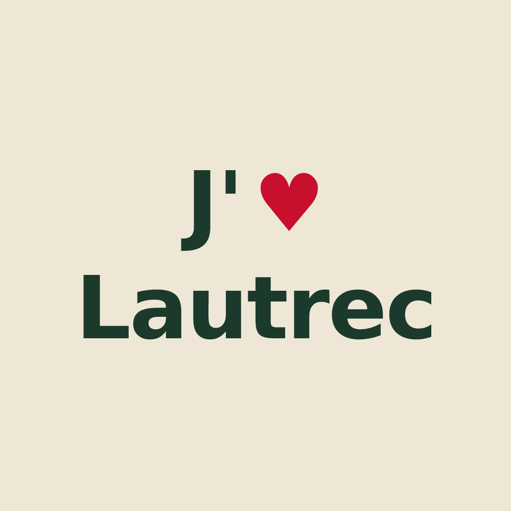 Tote bag personnalisé Lautrec — design J'aime Lautrec