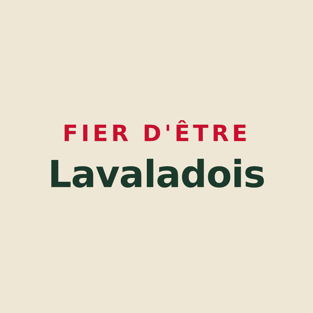 Tote bag « Fier d'être Lavaladois » — design pour Lavalade
