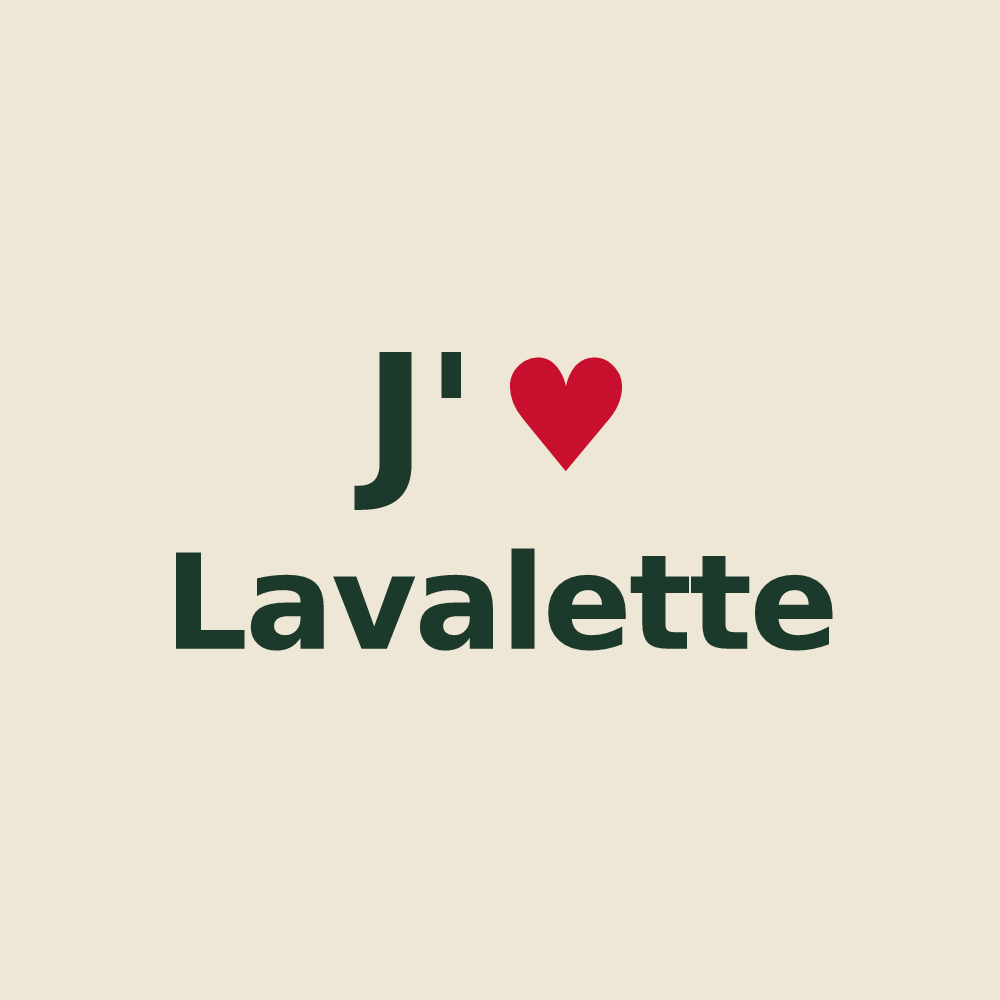 Tote bag personnalisé Lavalette — design J'aime Lavalette