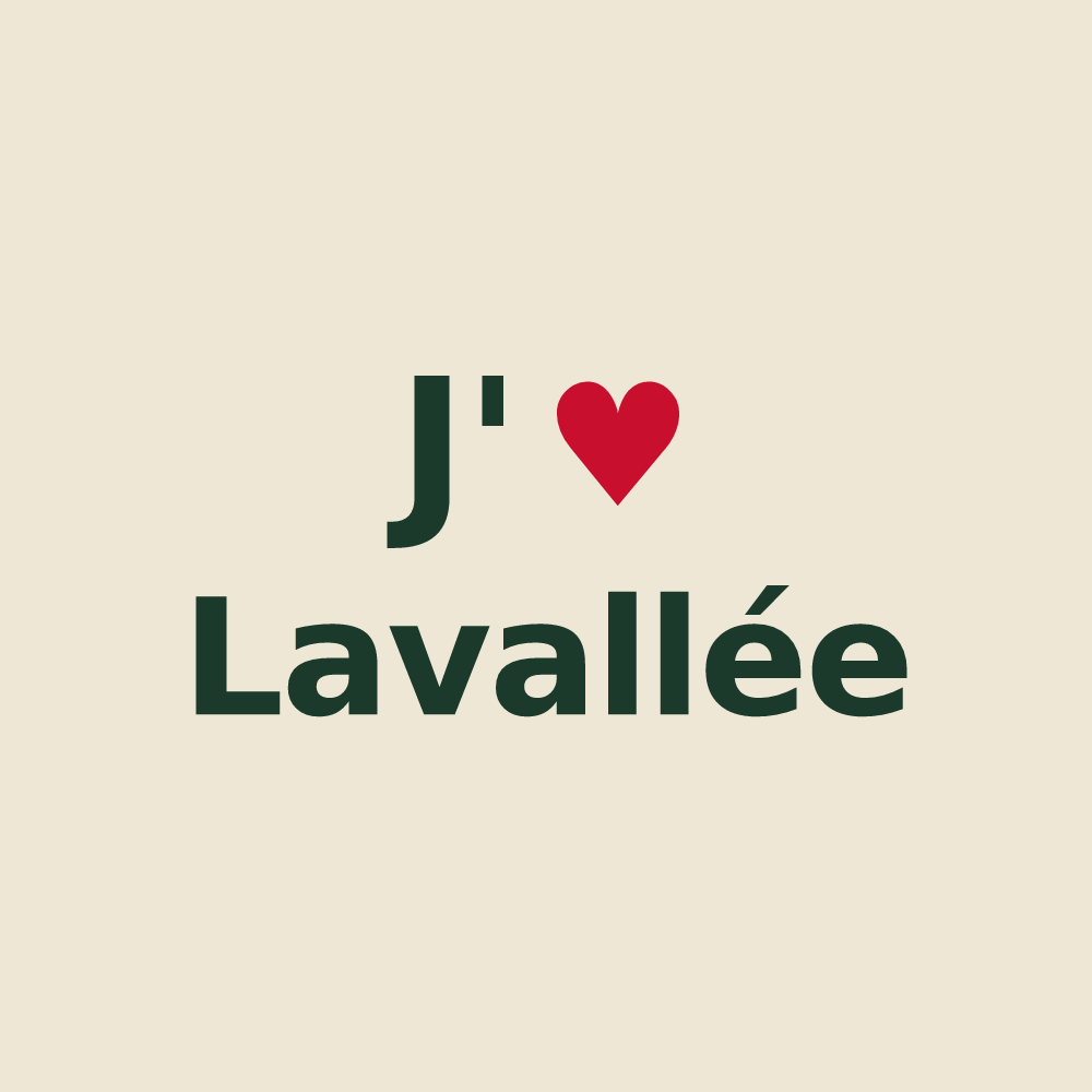 Tote bag personnalisé Lavallée — design J'aime Lavallée