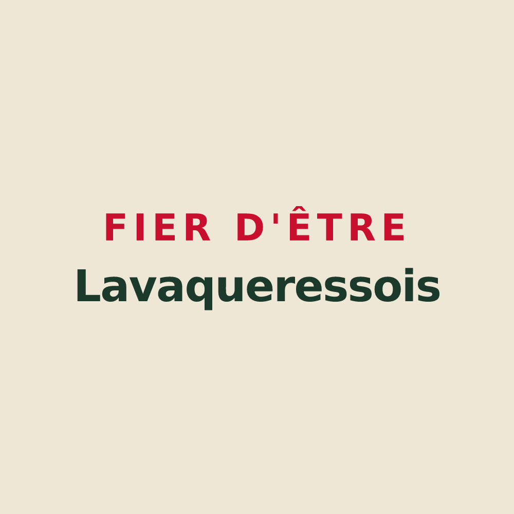 Tote bag « Fier d'être Lavaqueressois » — design pour Lavaqueresse