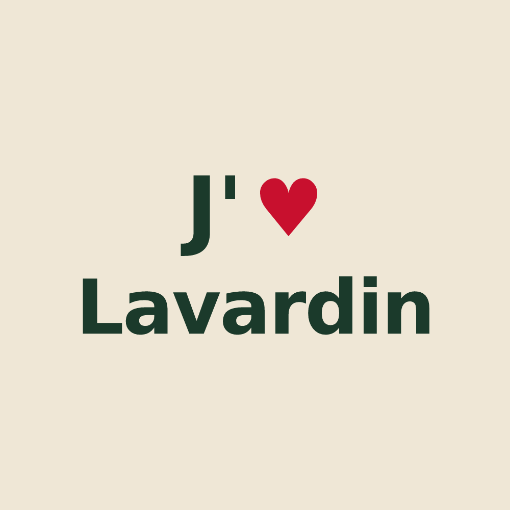 Tote bag personnalisé Lavardin — design J'aime Lavardin