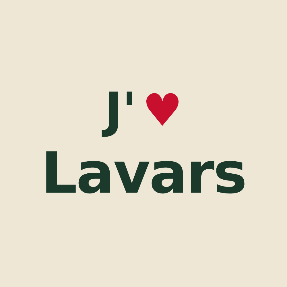 Tote bag personnalisé Lavars — design J'aime Lavars