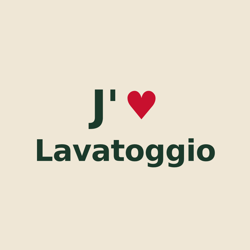 Tote bag personnalisé Lavatoggio — design J'aime Lavatoggio