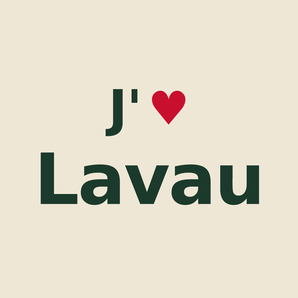 Tote bag personnalisé Lavau — design J'aime Lavau