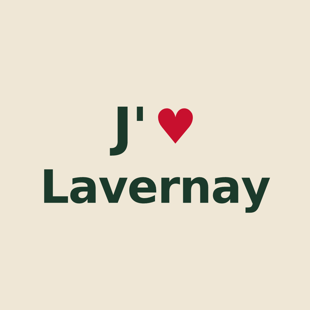 Tote bag personnalisé Lavernay — design J'aime Lavernay