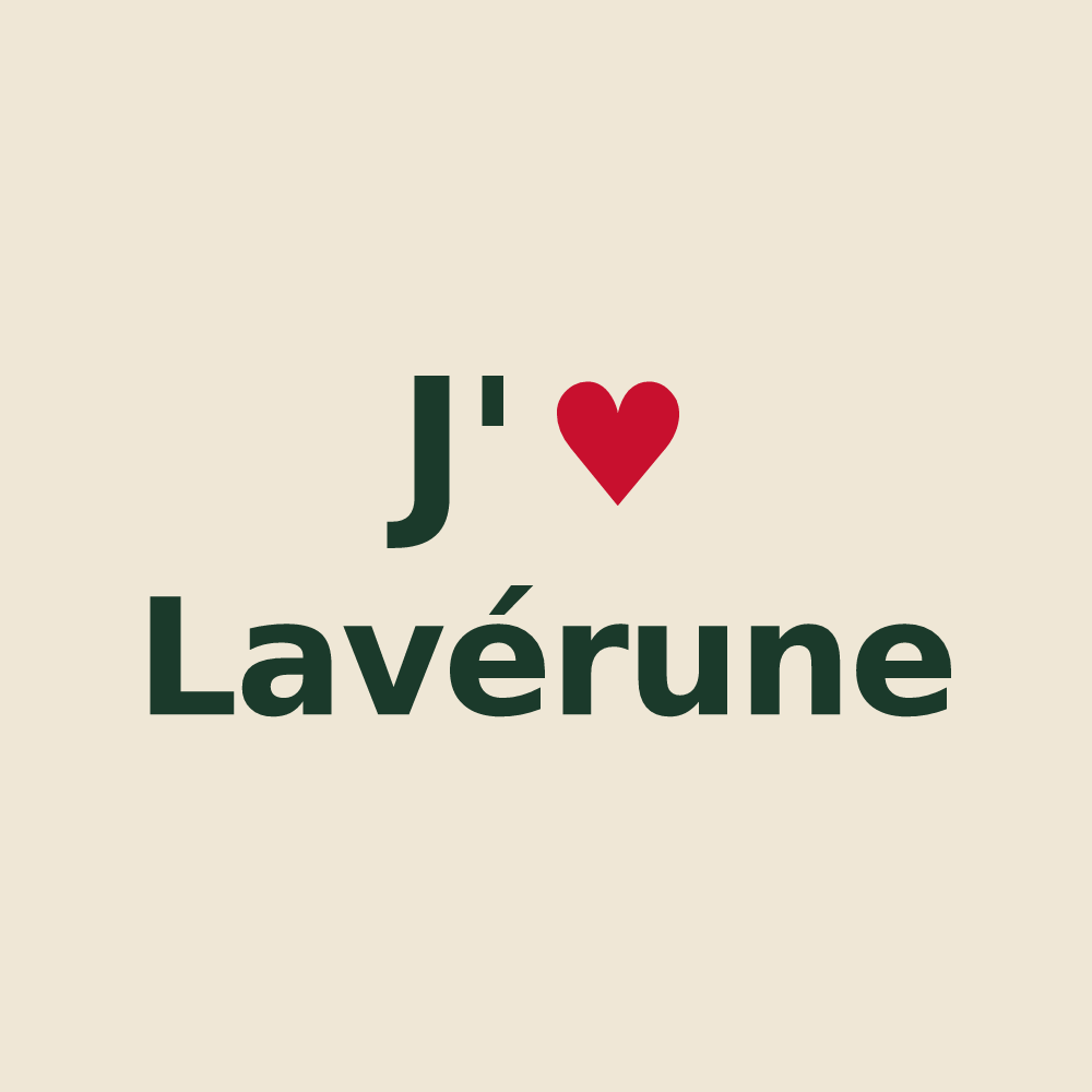 Tote bag personnalisé Lavérune — design J'aime Lavérune